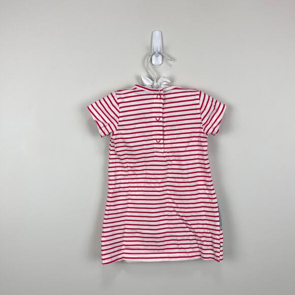 Mini Boden Applique Stripe Zoo Animals Dress 9-12 Months - Picture 6 of 8